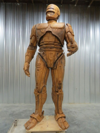 Illustration for article titled Detroit Really Is Getting A Giant Robocop Statue. Here's The Model.